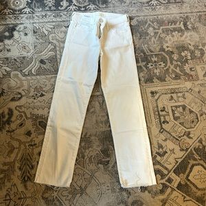 Mother white jeans rascal ankle snippet 26